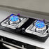 COCIDE 50 Pack Gas Burner Liners Aluminum Foil Square Stove Burner Covers Range Protectors Bib Liners Disposable Gas Burner Bibs Gas Top Liner Stove Aluminum Foil Drip Pans Easy Clean - (8.5" Square)